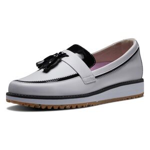 FootJoy Women’s Sandy Spikeless Slip-On Golf Shoes White/Black Size 7